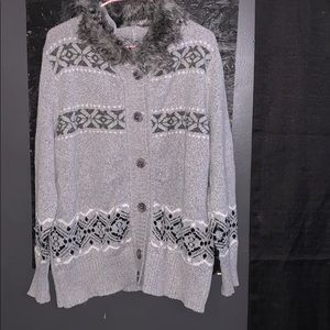 A buttoned down jacket,